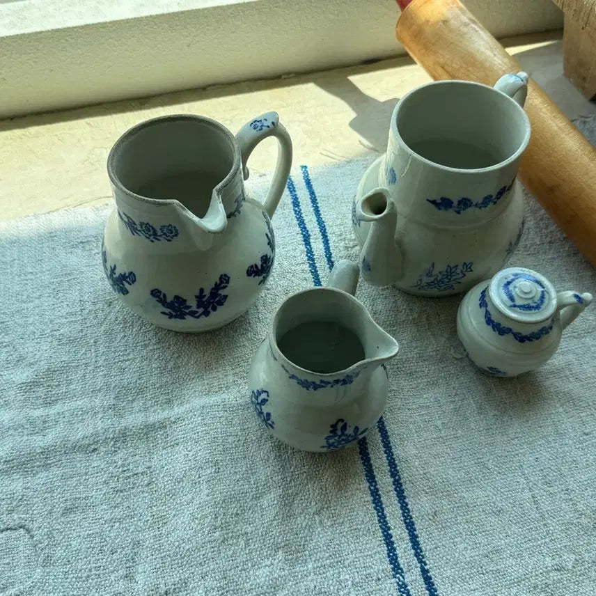 [BUNJANG] Vintage Flower Pattern Ceramic Set / 빈티지 플라워 패턴 도자기 세트