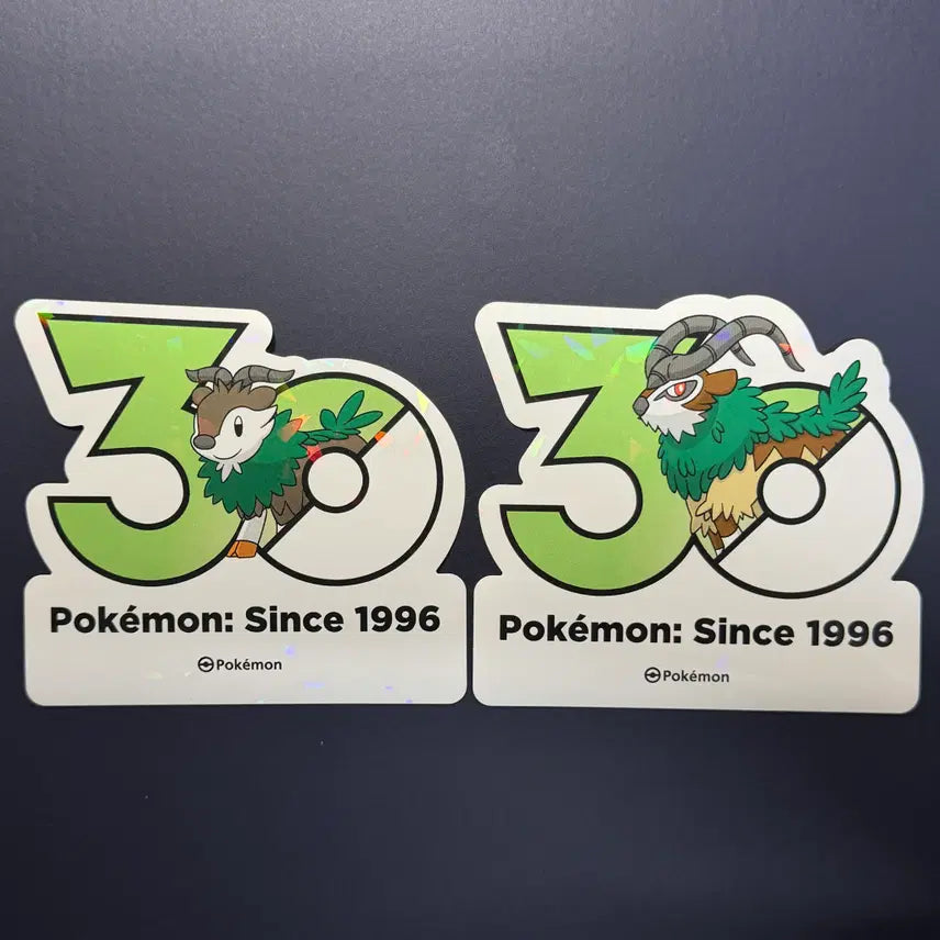 [BUNJANG] Pokémon 30th Anniversary Logo Sticker Bundle Set (Meikuru, Gogot) / [한정판] 30주년 로고스티커 - 6세대 &