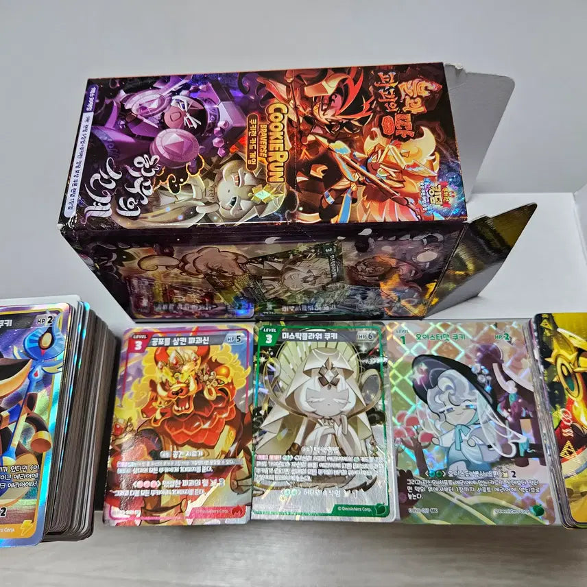 [BUNJANG] Cookie Run Kingdom Chaos Kingdom Promo Card Bundle Set / 쿠키런킹덤 허무의선계 한박스 개봉분+쿠키런킹덤 프로모카드 일괄