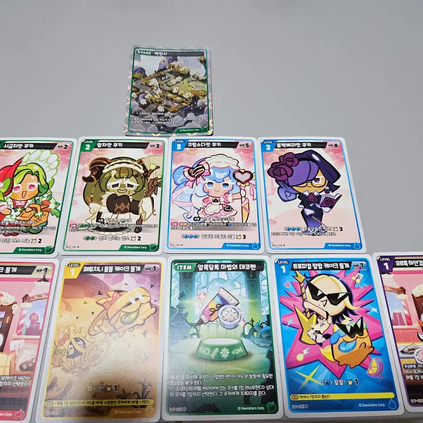 [BUNJANG] Cookie Run Kingdom Chaos Kingdom Promo Card Bundle Set / 쿠키런킹덤 허무의선계 한박스 개봉분+쿠키런킹덤 프로모카드 일괄