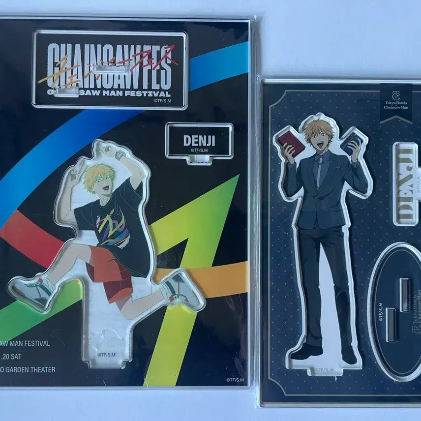 [BUNJANG] Chainsaw Man Denji Acrylic Stand - Dokyu Hotel Chainsaw Fest Limited Edition / 체인소맨 덴지 아크릴스탠드 도큐호텔 체인소페스 fes