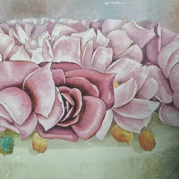 [BUNJANG] Jang Doo-heon "Vase and Roses" Oil Painting (Framed) / 한국 근현대 미술의 원로 작가인 장두건 화백의 작품