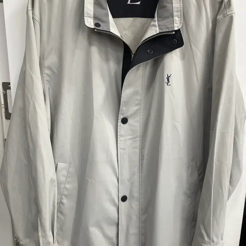 [BUNJANG] Yves Saint Laurent 90s Vintage Safari Windbreaker Jacket XL / [XL사이즈/상태우수] 90s 빈티지 입생로랑 사파리 바람막이 자켓
