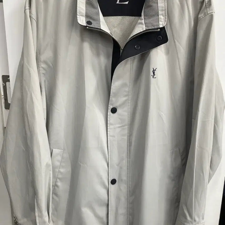 [BUNJANG] Yves Saint Laurent 90s Vintage Safari Windbreaker Jacket XL / [XL사이즈/상태우수] 90s 빈티지 입생로랑 사파리 바람막이 자켓