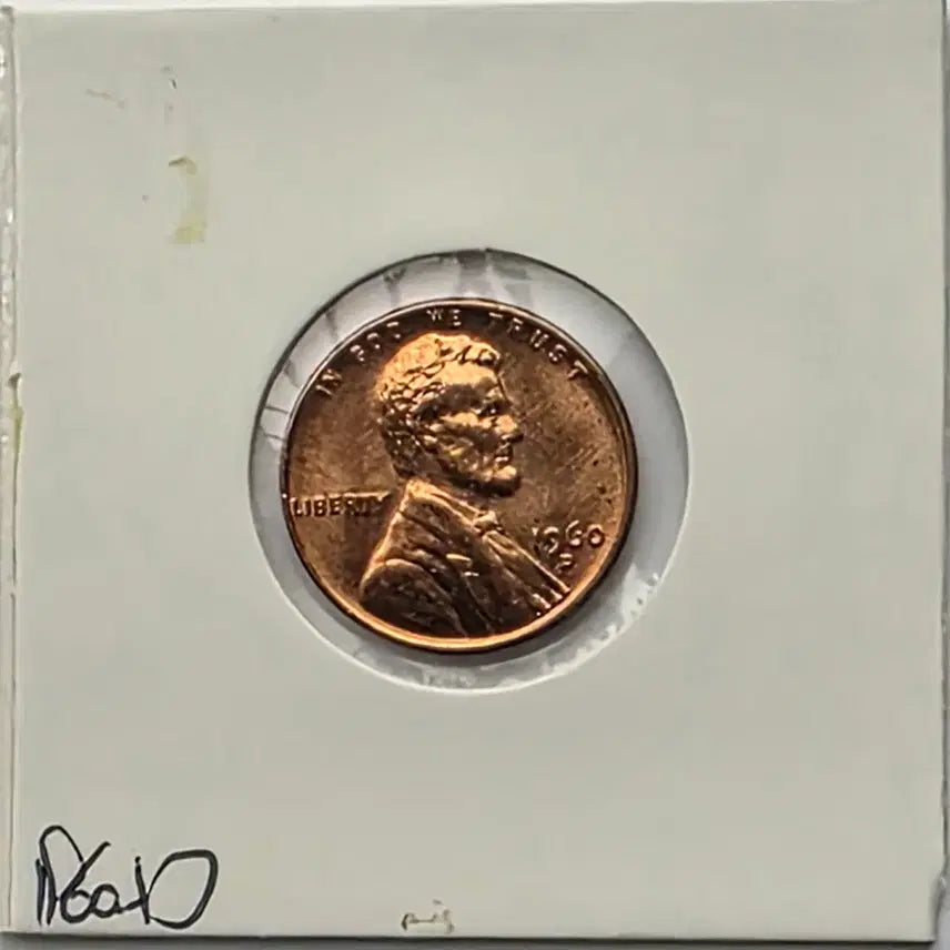 [BUNJANG] 1960-D Lincoln Cent (Denver Mint) Uncirculated Penny / 링컨 1센트 1960_D 년도 미사용 덴버 페니