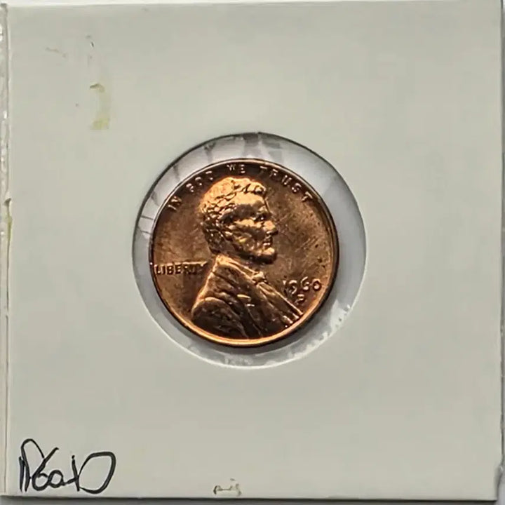 [BUNJANG] 1960-D Lincoln Cent (Denver Mint) Uncirculated Penny / 링컨 1센트 1960_D 년도 미사용 덴버 페니