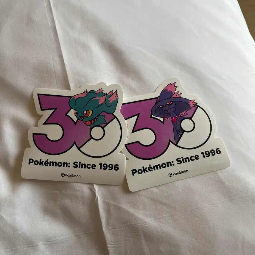 [BUNJANG] Pokemon 30th Anniversary Logo Sticker Bundle / [포켓몬 30주년 로고 스티커] 무우마, 무우마직 일괄
