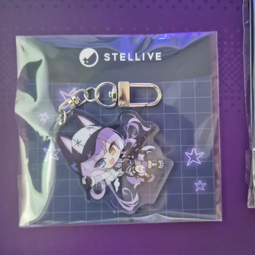 [BUNJANG] Stellive Tenko Shibuya Galaxy Collaboration Keyring / 스텔라이브 텐코 시부키 갤럭시 콜라보 키링
