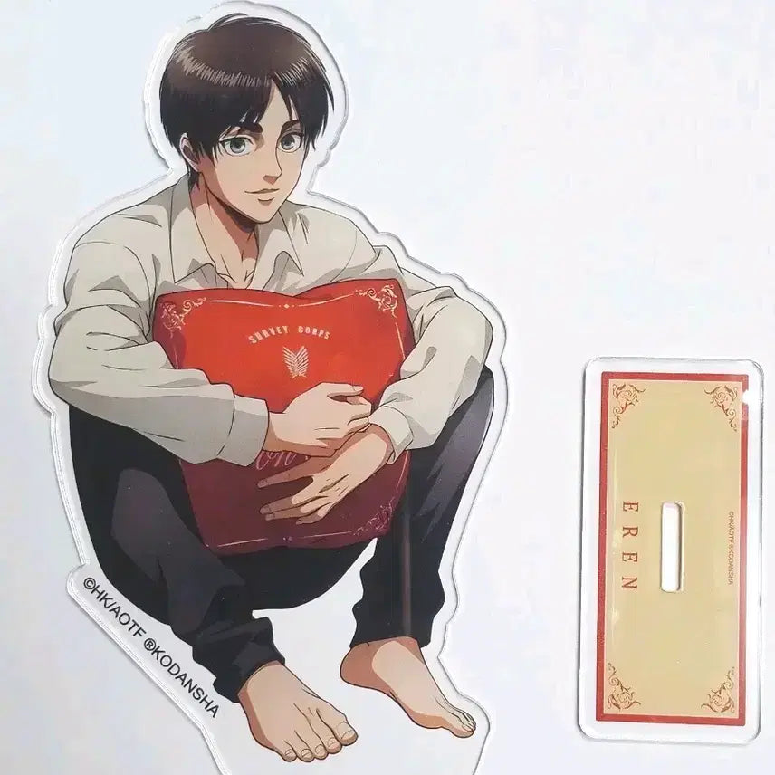 [BUNJANG] Attack on Titan Eren Yeager &amp; Levi Ackerman Acrylic Stand Set Bundle / 진격의 거인 리바이 에렌 아크릴 스탠드 세트 일괄 판매