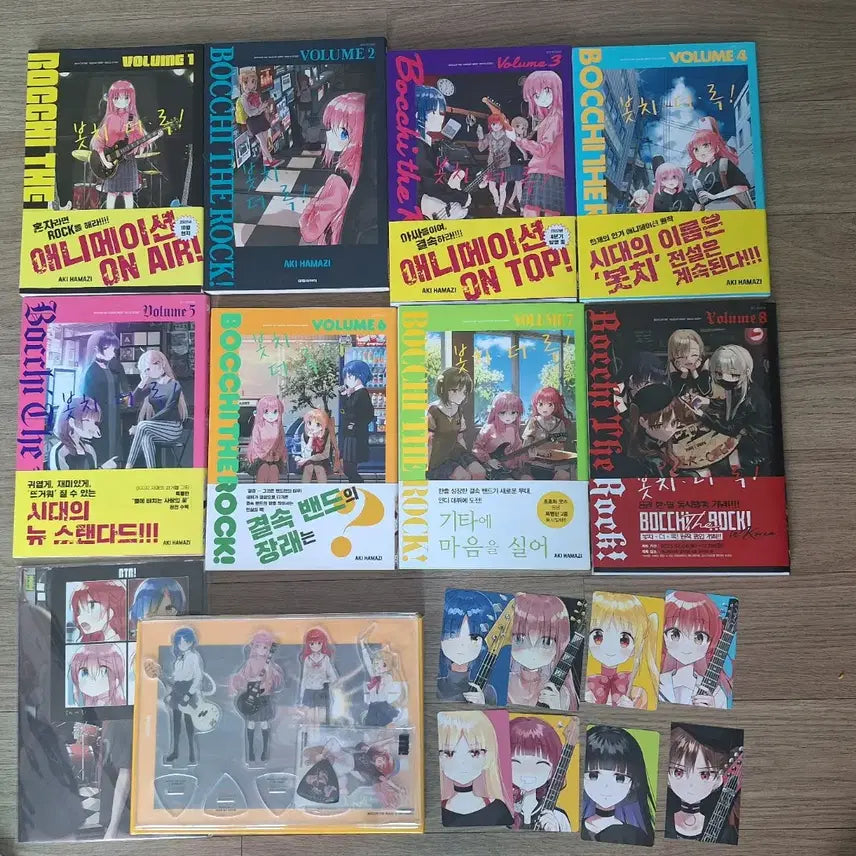 [BUNJANG] Bocchi the Rock! Vol. 1-8 (First Edition) with Vol. 6 Special Edition / (개봉)봇치 초판 1~8, 6권 특별판