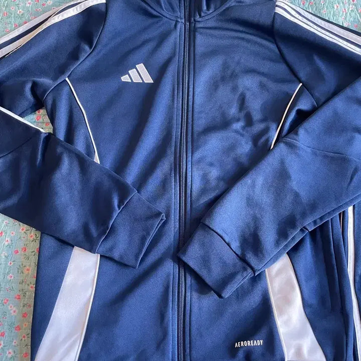 [BUNJANG] Adidas Training Set Navy Blue with White Stripes Size S / 아디다스 트레이닝 세트 S