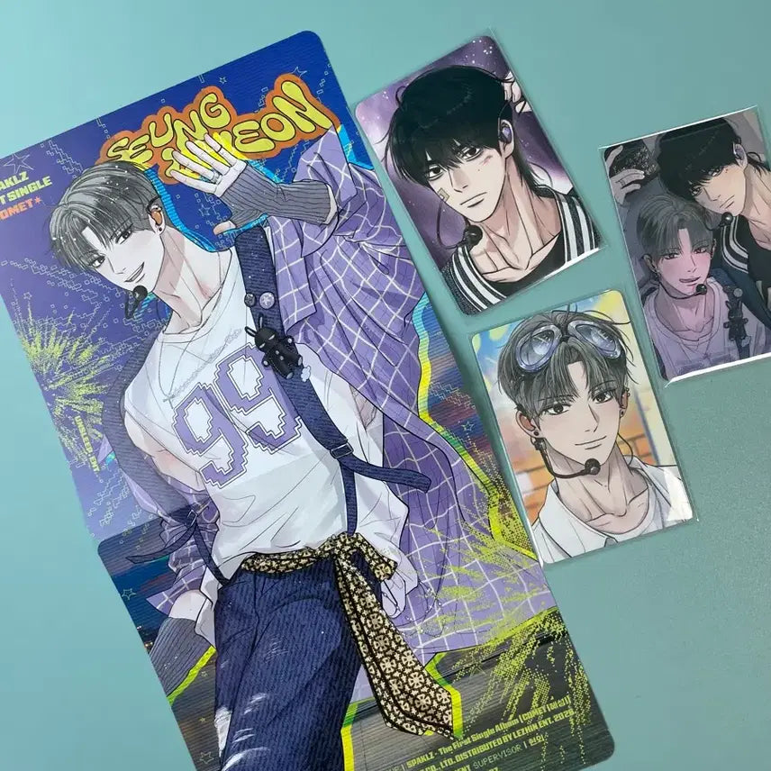 [BUNJANG] Unsleep Sparkles Signature + Gong Photocard Set / 언슬립 스파클즈 시그+ 공 컬포 세트