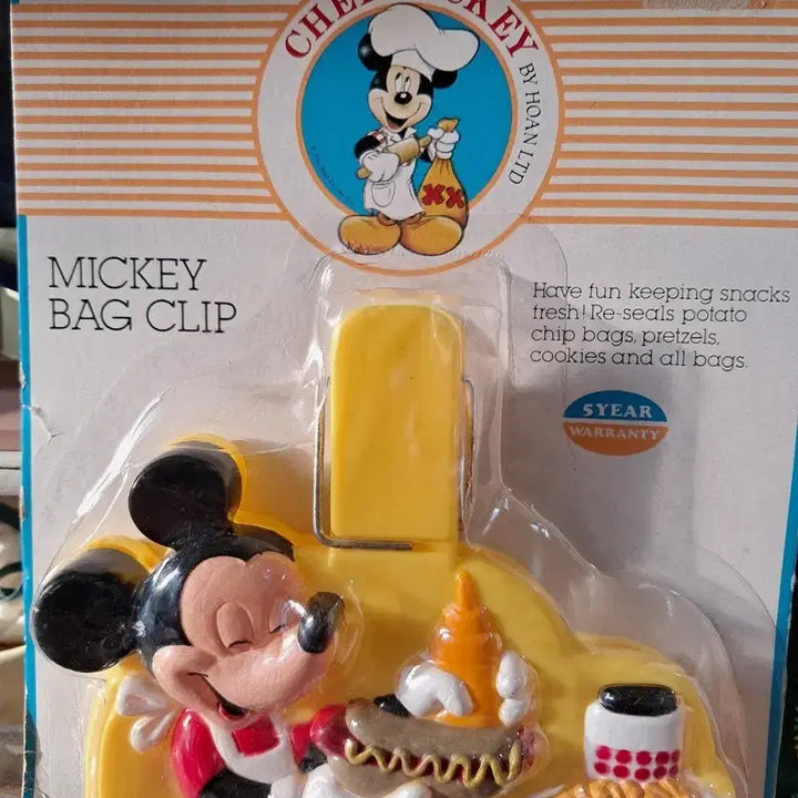 [BUNJANG] Mickey Mouse Chef Bag Clip / 미키마우스 쉐프 백 클립