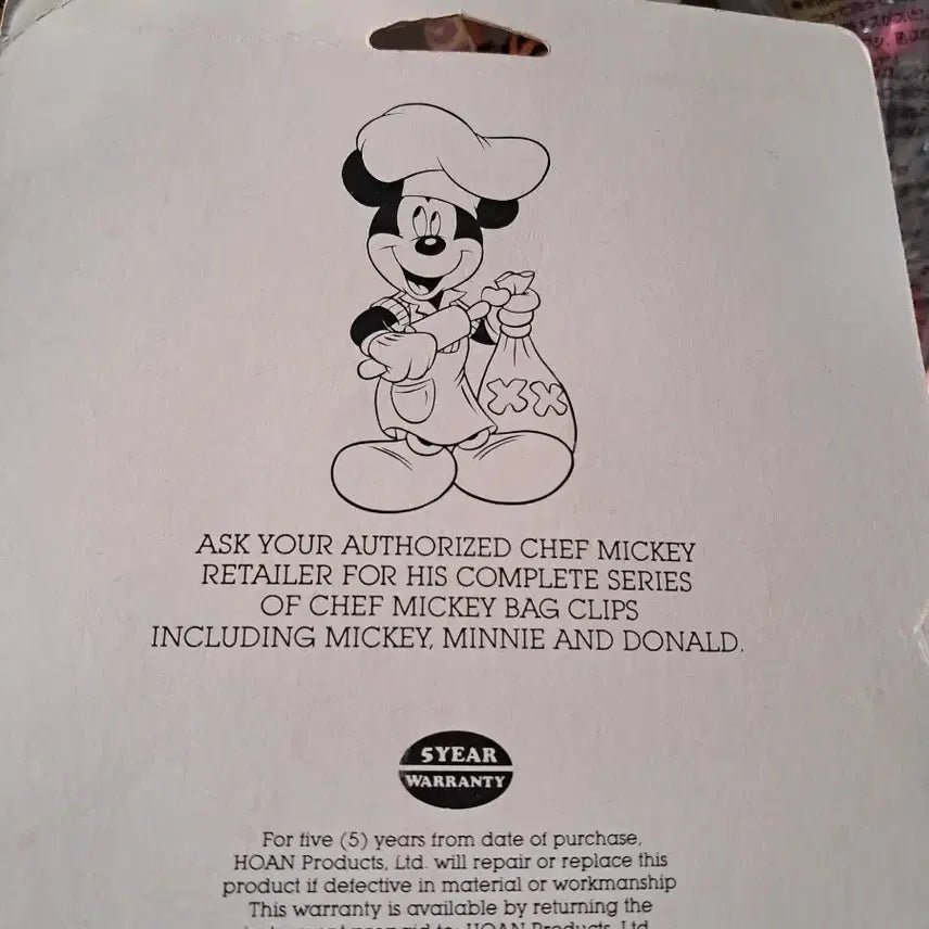 [BUNJANG] Mickey Mouse Chef Bag Clip / 미키마우스 쉐프 백 클립