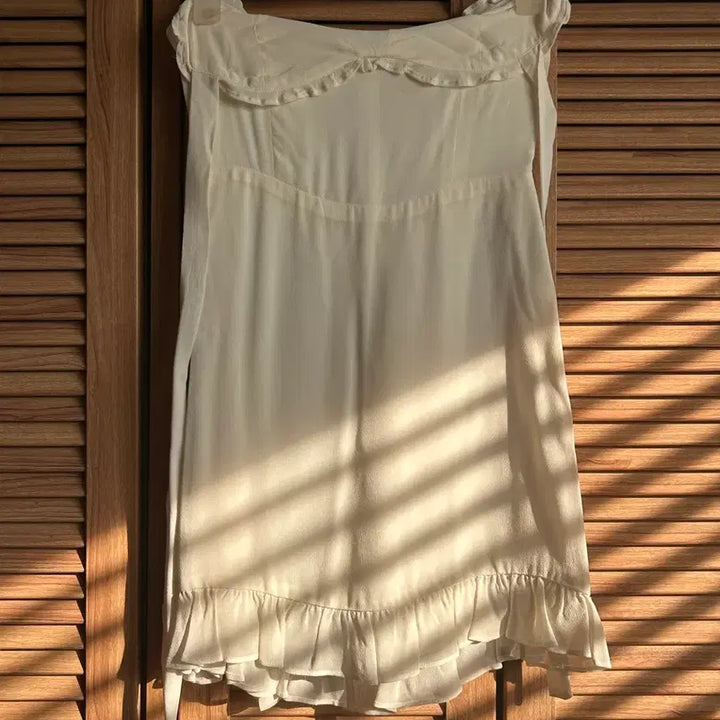 [BUNJANG] Reformation Ivory White Christine Mini Dress / 최종가*리포메이션 Reformation 아이보리 화이트 크리스틴 미니