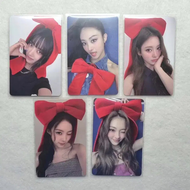 [BUNJANG] IVE Miyaw Everline Lucky Draw Ribbon Photocard Set / 미야오 에버라인 럭드 럭키드로우 리본 포카 세트