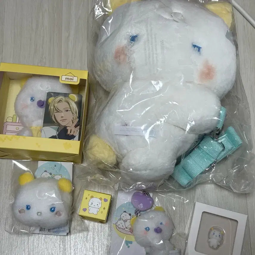 [BUNJANG] PLAVE M M E M I M U Baby Keycap Keychain Tape Measure Cable / 택포26) 플레이브 므메미무 베이비 뫄 키캡 인형 참키링 줄자 케이블