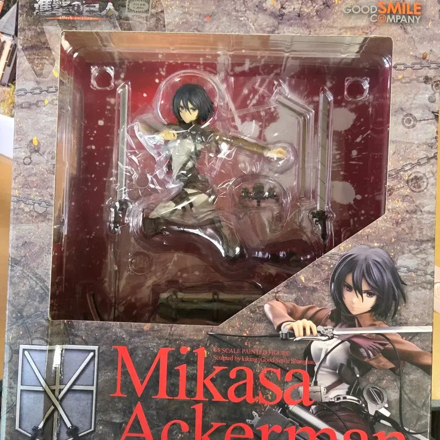 [BUNJANG] Attack on Titan Mikasa Ackerman Figma Figure (Regular Edition, Unsealed) / 진격의거인 미카사 굿스마일 피규어 일반판 미개봉