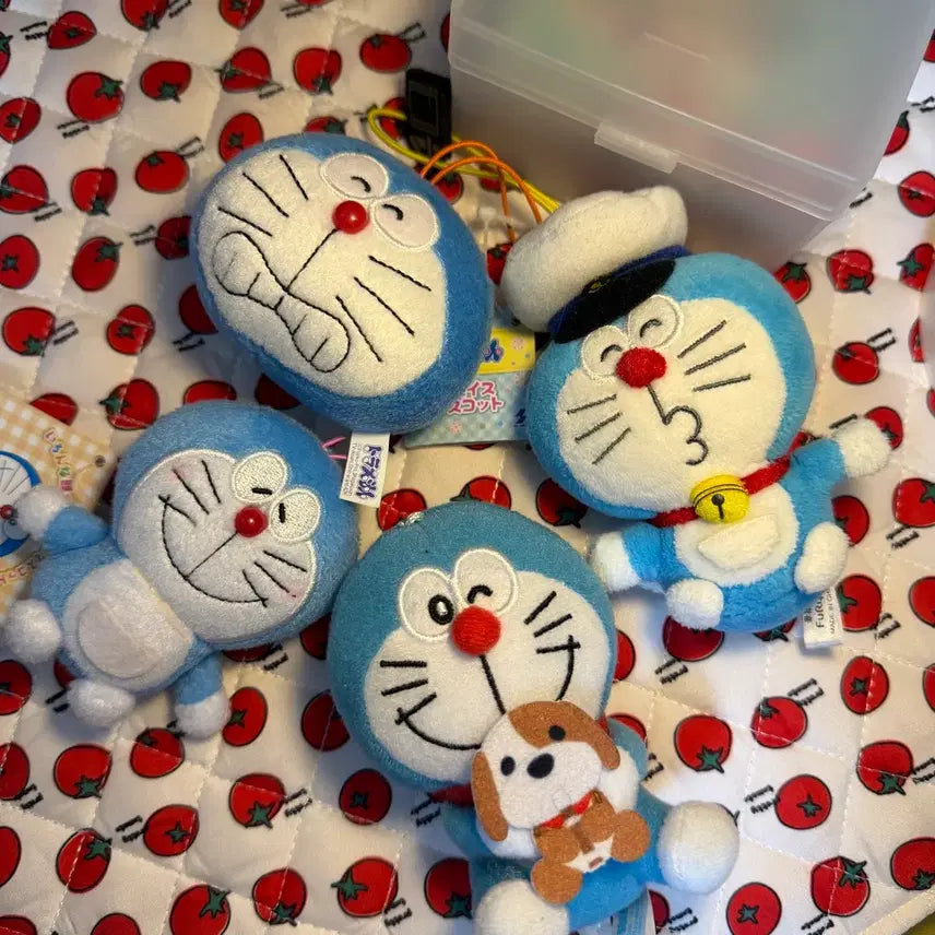 [BUNJANG] Vintage Doraemon Mascot Doll/Keychain Set / 고전 도라에몽 마스코트 인형/키링