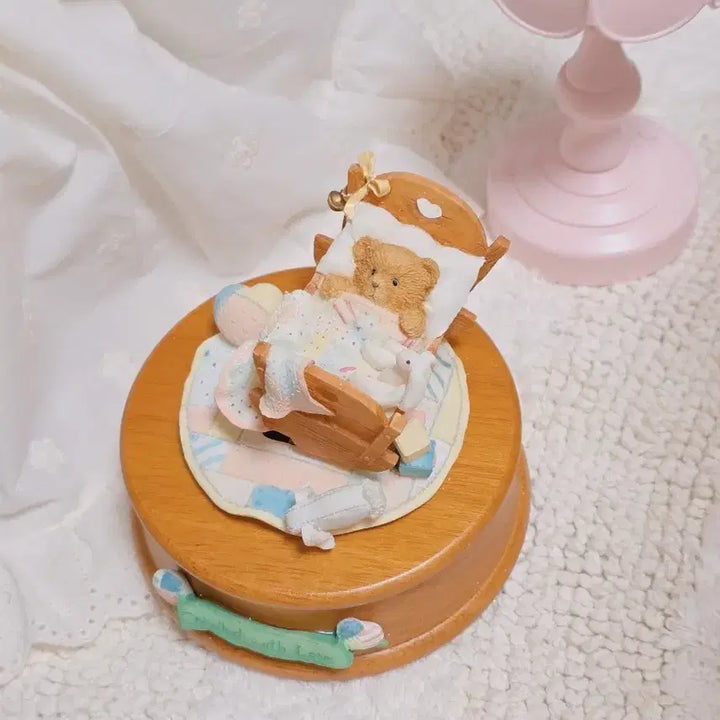 [BUNJANG] Cherished Teddies Baby Teddy Bear Music Box Antique Decor Classic Toy / 체리쉬드테디즈 빈티지 테디베어 오르골 앤틱 소품 고전 완구