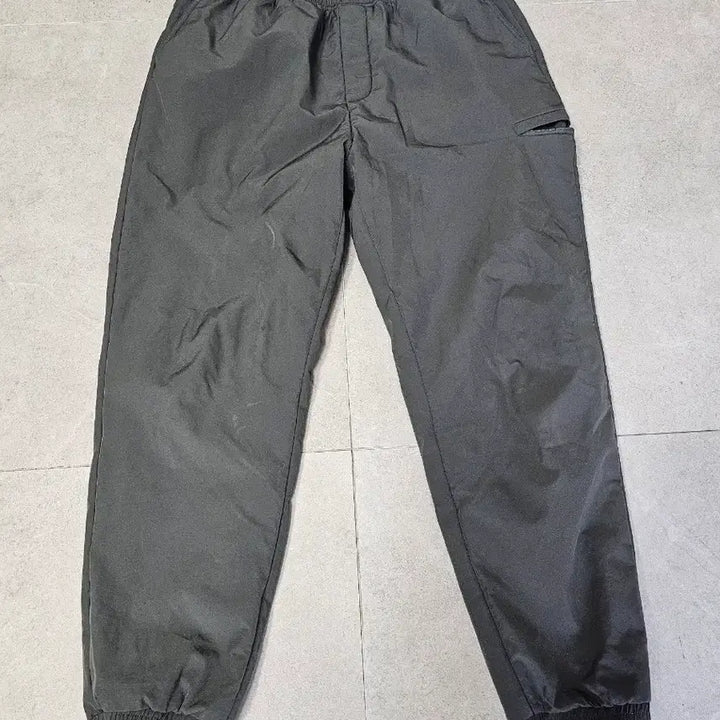 [BUNJANG] Khaki Cargo Jogger Pants with Waistband / 카키 허리밴딩 기모카고 조거팬츠