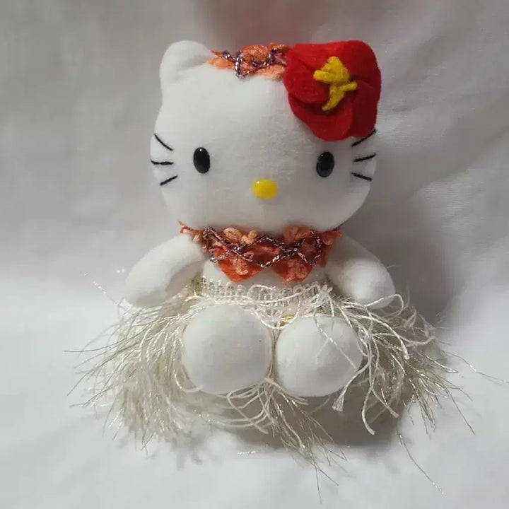 [BUNJANG] Classic Hawaii Kitty Plush Doll / 고전 하와이 키티 인형