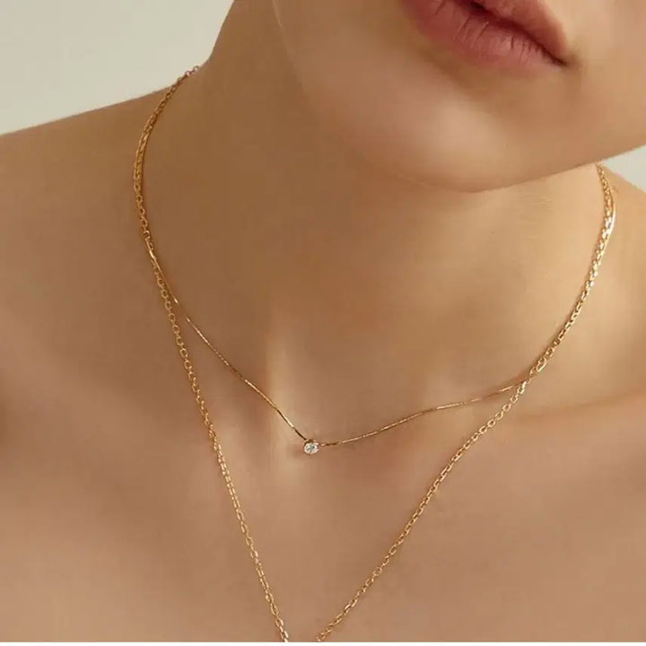 [BUNJANG] Roaju Starry Cubic Necklace Silver 925 / 로아주 류이서 목걸이 실버925 starry cubic 로아쥬