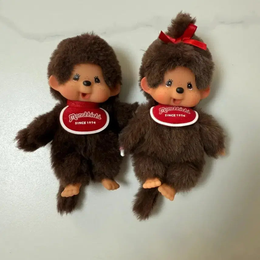 [BUNJANG] Original Monchhichi Couple Set / 오리지널 몬치치 남녀 커플 세트판매