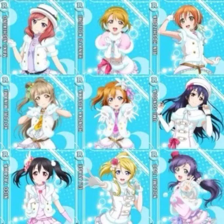[BUNJANG] Sega Love Live Snowhalation Muse 9 Member Figure Set / 세가 러브라이브 스노하레이션 피규어 뮤즈 9종 일괄