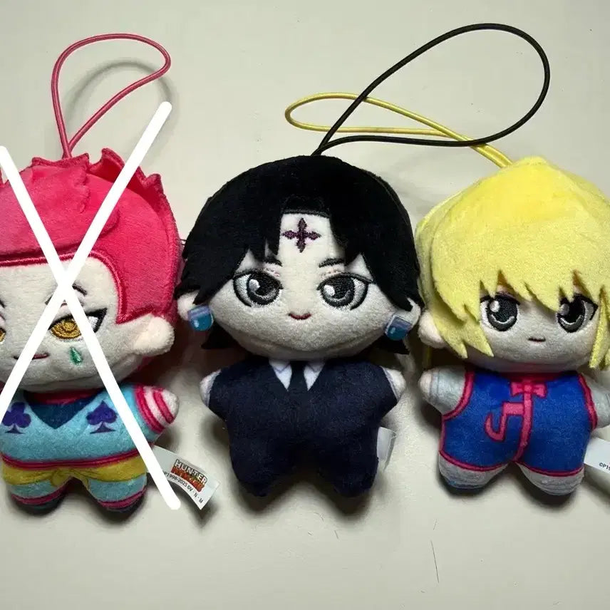 [BUNJANG] Hunter x Hunter Chrollo Lucilfer &amp; Kurapika Plush Set / 헌터헌터 눌셋 불가사리 누이 클로로 크라피카 양도