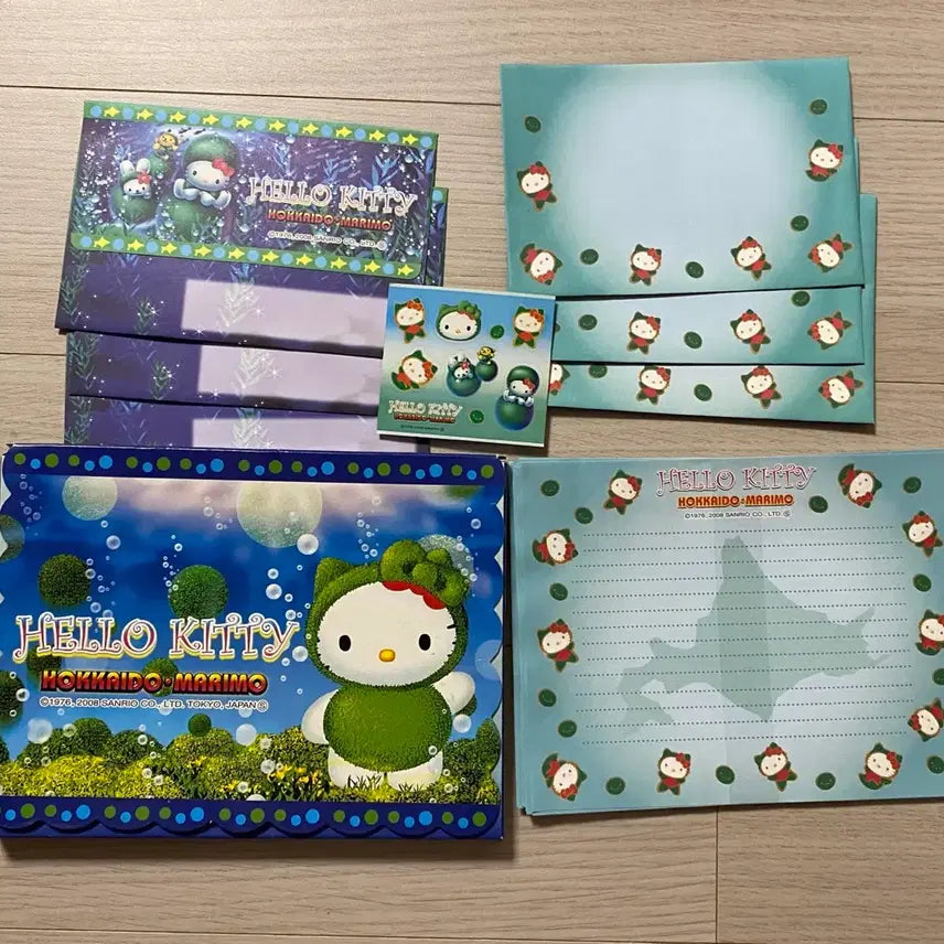 [BUNJANG] Vintage Kitty Letter Set / 고전 키티 편지지 세트, 마리모 키티