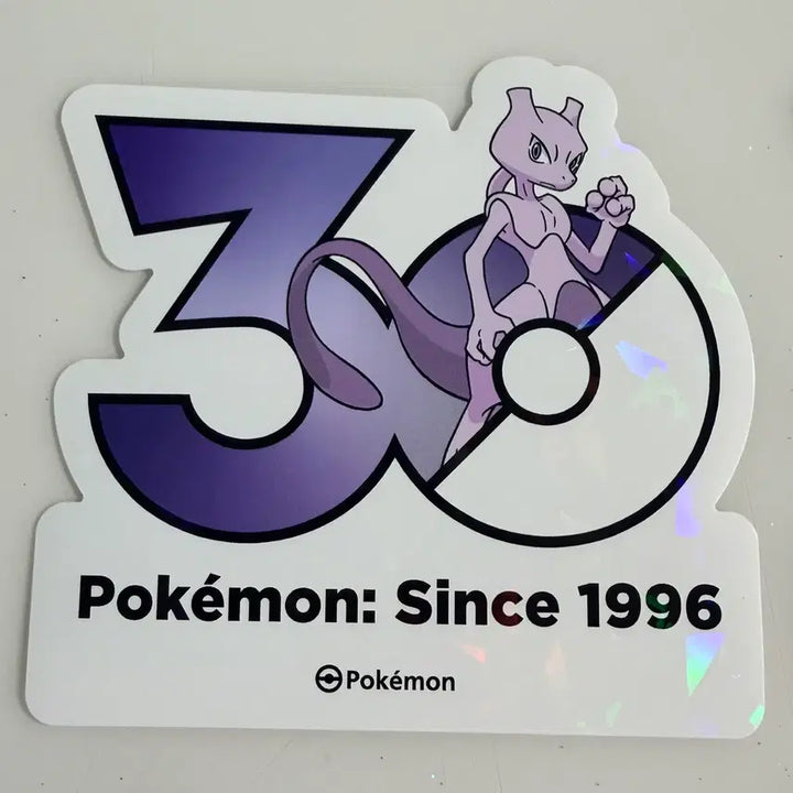 [BUNJANG] Pokemon 30th Anniversary Logo Stickers Bundle Set (50 pcs) / [단순개봉] 뮤츠 포함 총 50장 일괄 포켓몬 30주년 로고 스티커 판매
