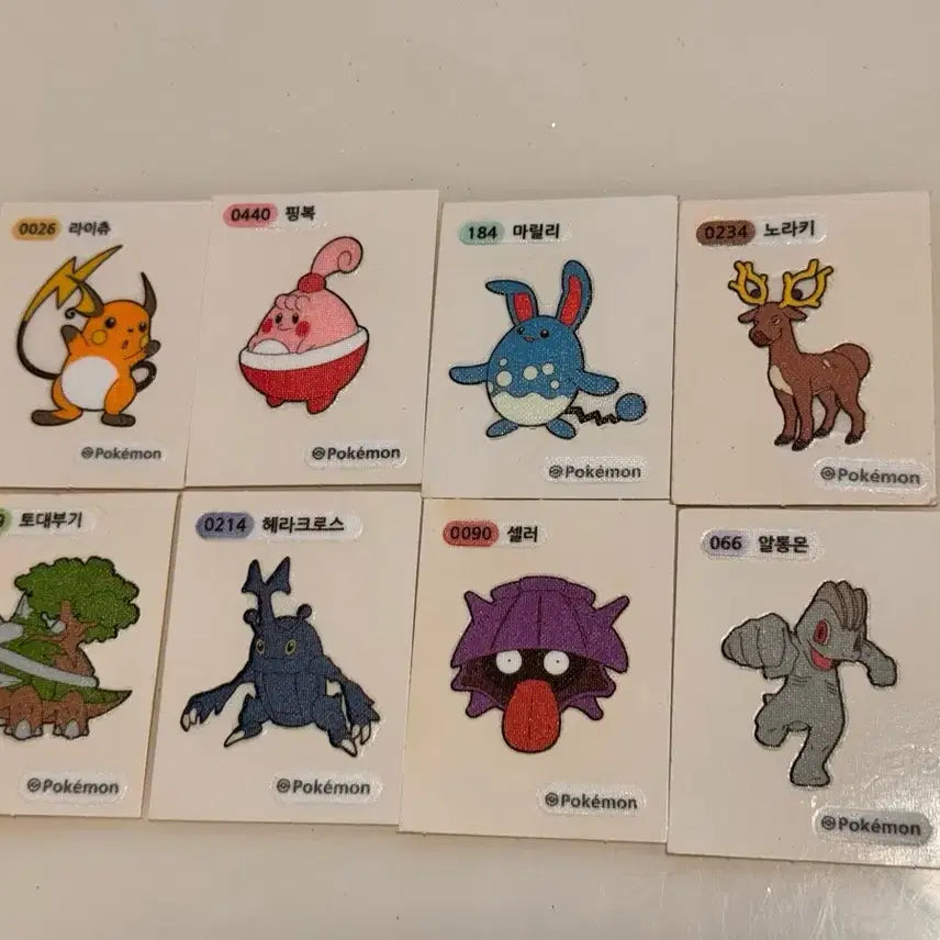 [BUNJANG] Pokemon Bread Stickers Bundle Set / 포켓몬 빵 띠부띠부씰 모음 일괄