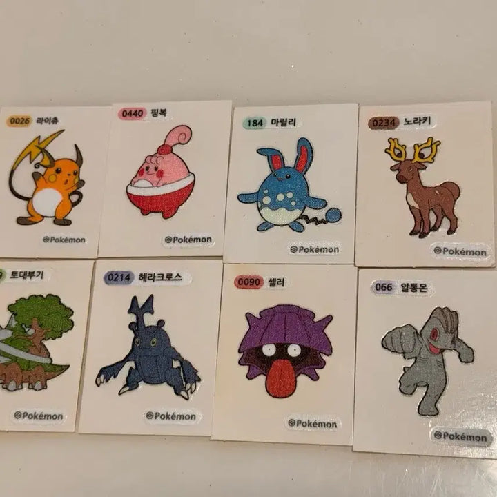 [BUNJANG] Pokemon Bread Stickers Bundle Set / 포켓몬 빵 띠부띠부씰 모음 일괄