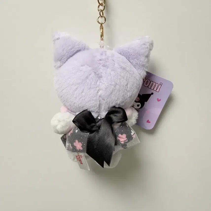 [BUNJANG] Sanrio Sakura Edition Kuromi Doll Keychain / 산리오 벚꽃에디션 사쿠라 쿠로미 인형 키링