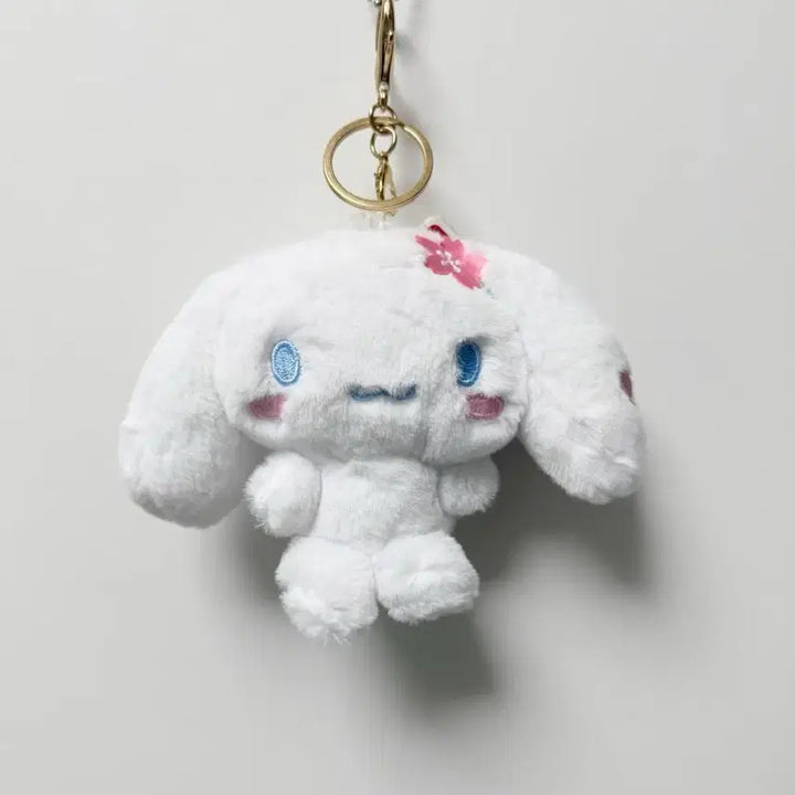 [BUNJANG] Sanrio Cinnamoroll Cherry Blossom Edition Plush Keychain / 산리오 벚꽃에디션 사쿠라 시나모롤 인형키링