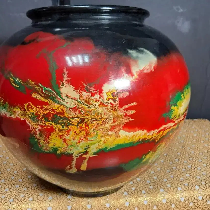 [BUNJANG] Hongyu Yo-byeon Vintage Wataedojagi Vase (Approx. 24cm Height) / 홍유요변 빈티지 와태도자기 화병(높이약 24cm)