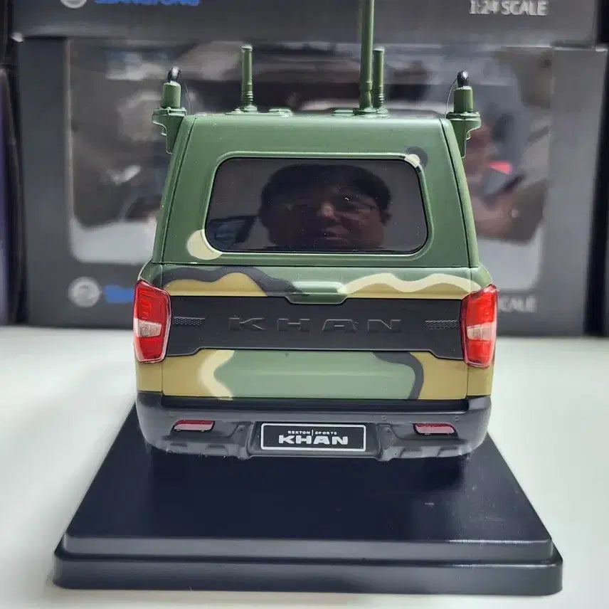 [BUNJANG] 1:24 SsangYong KGM Rexton Khan Military Tactical Vehicle Diecast Model / 1:24 쌍용 KGM 렉스턴 칸 군용 전술차량 국산 다이캐스트