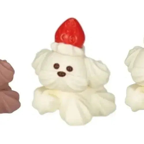 [BUNJANG] Fruit Cream Dog Gacha Figure Set / 새상품) 후르츠 과일 생크림 강아지 가챠 피규어 세트 인형 인테리어 소품