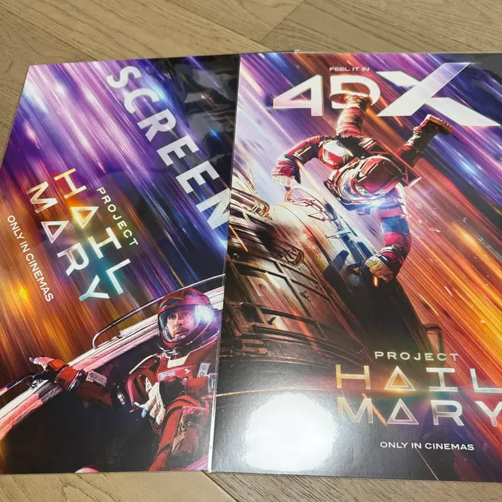 [BUNJANG] Project Hail Mary Poster Set (ScreenX / 4DX) / 프로젝트헤일메리 포스터 2종 (스크린X / 4DX)