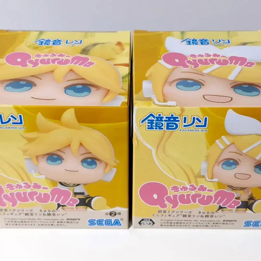[BUNJANG] Vocaloid Kagamine Rin &amp; Len Kurumi Look-Up Style Figure Set SEGA / 보컬로이드 카가미네 린 렌 큐루미 유사 룩업 피규어 굿즈 세가
