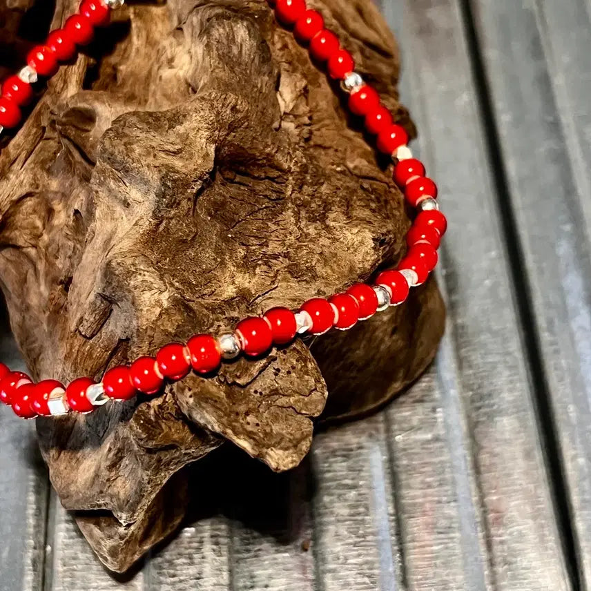 [BUNJANG] Whitehearts 925 Sterling Silver Beaded Bracelet 20.5cm / 화이트하츠 팔찌 925실버 20.5cm