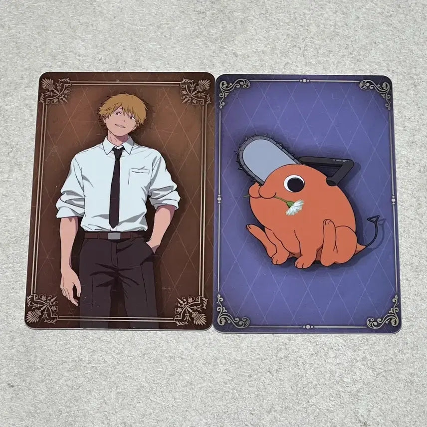 [BUNJANG] Chainsaw Man Collaboration Cafe Lucky Draw Photocard - Pochita &amp; Denji Bundle Set / 일괄)체인소맨 콜라보카페 콜카 럭키드로우 럭드 포토카드 포치타 덴지