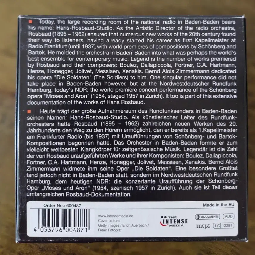 [BUNJANG] Hans Rosbaud Rare 10CD Collection / CD Hans Rosbaud 레어 음반 10CD 컬렉션