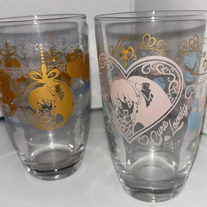 [BUNJANG] Happiness Charge Precure Ichiban Kuji Glass Set (2 Types, Bundle Set) / 해피니스 차지 프리큐어 제일복권 쿠지 유리컵 2종 세트 일괄