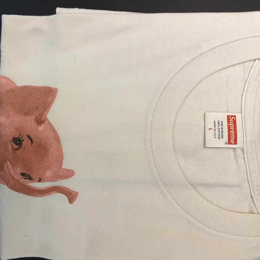 [BUNJANG] Supreme Elephant T-Shirt White L / 슈프림 코끼리 티셔츠 화이트 L