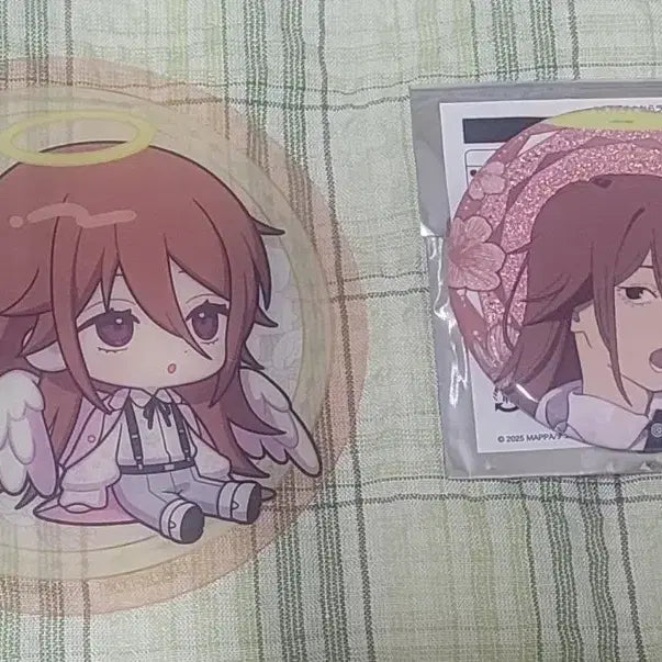 [BUNJANG] Chainsaw Man Angel Devil Sunshine Lucky Draw Coaster + Can Badge Set / 체인소맨 천사 선샤인 특전 코스터 + 캔뱃지 세트