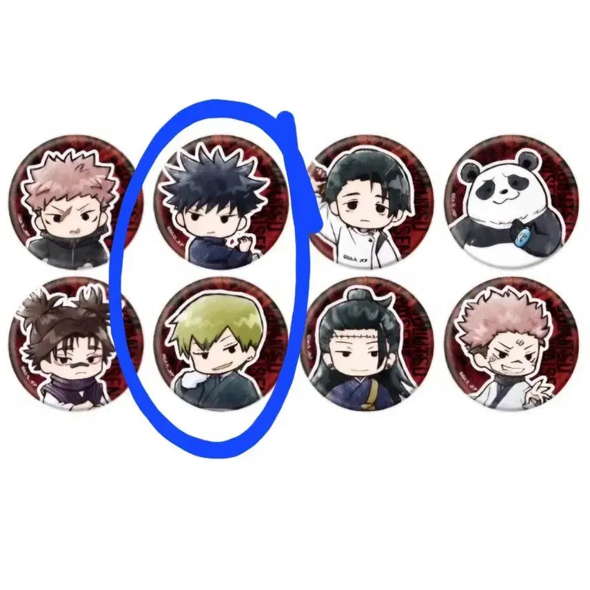 [BUNJANG] Jujutsu Kaisen Shibuya Incident Naoya, Megumi Bundle Set A3 Can Badges / 일괄)주술회전 사멸회유 그래프아트A3 나오야,메구미 캔뱃지 시부야사변