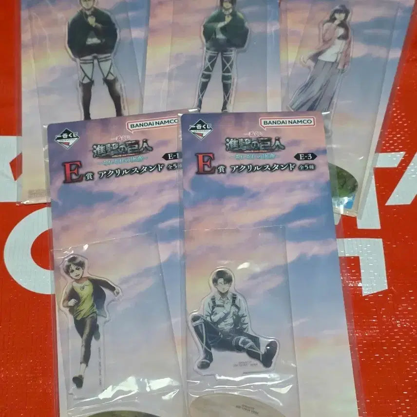 [BUNJANG] Attack on Titan / Shingeki no Kyojin Kakujin no Ketsui Kuji E Prize Acrylic Full Set (Sealed) / 진격의거인 각자의결의 쿠지 E상 아크릴 풀세트 풀셋 미개봉 새상품
