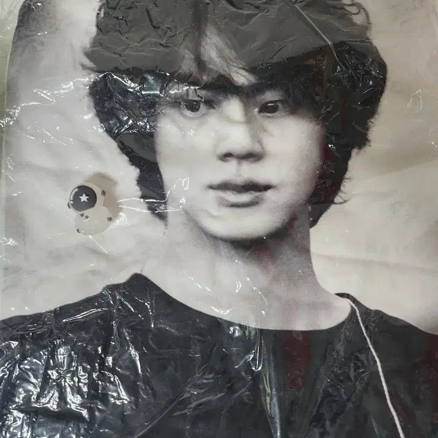 [BUNJANG] BTS Jin Black and White Photo T-Shirt / 방탄소년단 진 JIN 흑백 포토 티셔츠